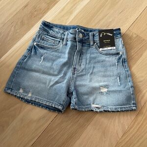 Women's Light Blue Denim Shorts